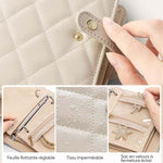 Livre de rangement portable pour bijoux en cuir de luxe