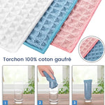 Chiffon de nettoyage gaufré