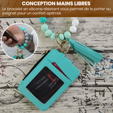 💖 Portefeuille porte-clés en silicone tendance