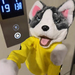 Poupée en peluche avec gants Husky