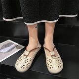 Chaussures à trous à fond plat