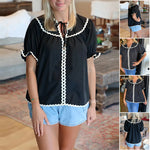 Chemise brodée Shell Clash