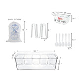 Set de plateaux à condiments surgelés