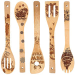Spatule en bambou gravée au laser