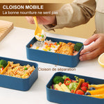 Boîte à lunch à couches indépendantes