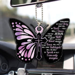 Pendentif Croix Papillon Coloré Unique