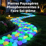 Pierres de jardin phosphorescentes