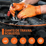 Gants en nitrile orange(50pcs)