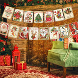 Cartes de Noël à l'Aquarelle Vintage
