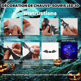Décoration LED Chauve-Souris 3D
