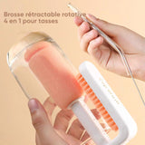 Brosse à Pot Rotative à Deux Têtes