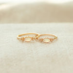 L'amour le plus pur Bague/Collier en opale ovale assortie