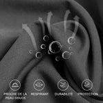 Pantalon droit à fermeture éclair triple défense