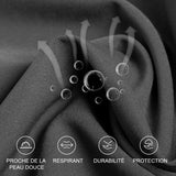 Pantalon droit à fermeture éclair triple défense