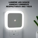 Veilleuse carrée à commande lumineuse