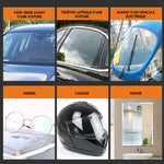 Agent de nettoyage et de revêtement pour vitres de voiture antipluie