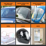 Agent de nettoyage et de revêtement pour vitres de voiture antipluie