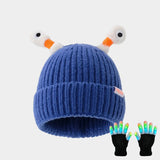 Chapeau en laine Petit monstre phosphorescent