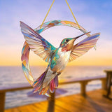 Breloque de jardin colibri