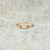 L'amour le plus pur Bague/Collier en opale ovale assortie