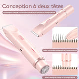 Tondeuse à double tête pour femmes