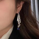 Boucles d'oreilles vintage en satin