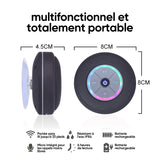 Enceinte sans fil étanche avec lumières LED
