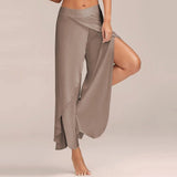 Pantalon de yoga sexy à jambes larges
