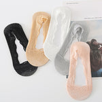 Chaussettes de doublure en dentelle pour femmes