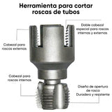 Herramienta para cortar roscas de tuberías
