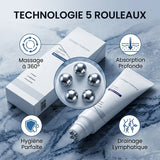 Crème raffermissante et anti-rides pour le cou avec 5 rouleaux