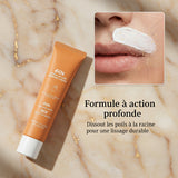 Crème dépilatoire douce pour le visage
