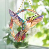 Breloque de jardin colibri