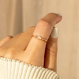 L'amour le plus pur Bague/Collier en opale ovale assortie