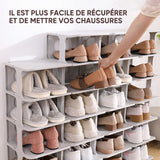 Support de rangement pour chaussures multicouche