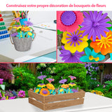 Jouets de construction du jardin de fleurs