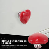 Bouton de coeur pour les toilettes