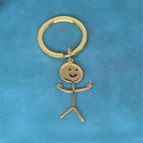 Pendentif porte-clés Doodle amusant