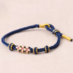 Bracelet tressé réglable Peach Blossom