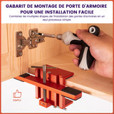 Gabarit de montage de porte d'armoire