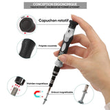 Jeu de tournevis multifonction extra dur 115 en 1