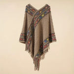 Pull Poncho à franges