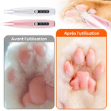 Rasoir de pieds LED pour animaux de compagnie