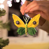 Pendentif Croix Papillon Coloré Unique