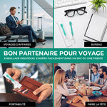 Mini brosse à dents 5 en 1 (dentifrice + fil dentaire + curette + gratte-langue) Set de voyage portable