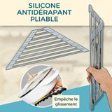 Égouttoir à vaisselle triangulaire enroulable