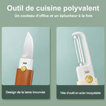 Éplucheur-coupeur 2 en 1