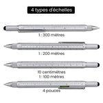 Stylo à bille multifonction 6 en 1