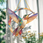 Breloque de jardin colibri
