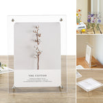 Cadre photo transparent en acrylique